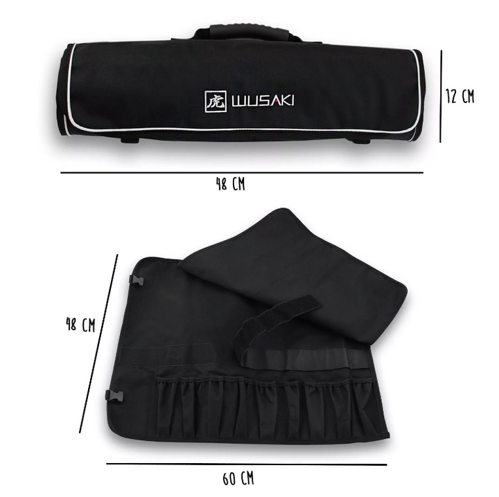 Messertasche für 9 Küchenmesser + 2 Aufbewahrungstaschen - Boatcamper