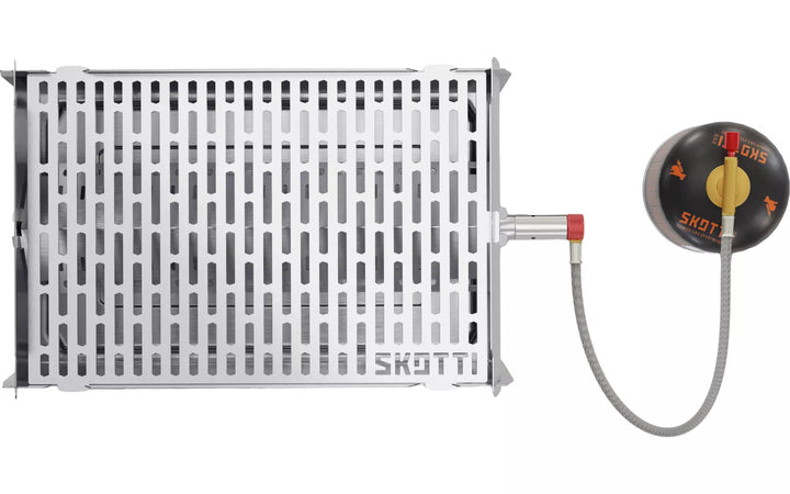 Skotti mobiler Gasgrill / Kohlegrill inklusive Tragetasche und Gasschlauch