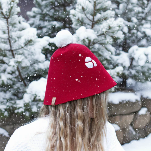 Saunamütze im Weihnachtsthema - Boatcamper
