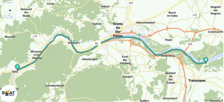 Wachau IV - Die große Wachaurunde - Boatcamper