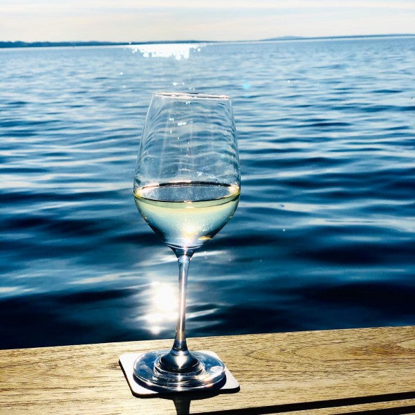 2 x Magnet-Kristallgläser WEIN (0,25 l) + 2 x Metall-Nano-Gel-Pads - Boatcamper